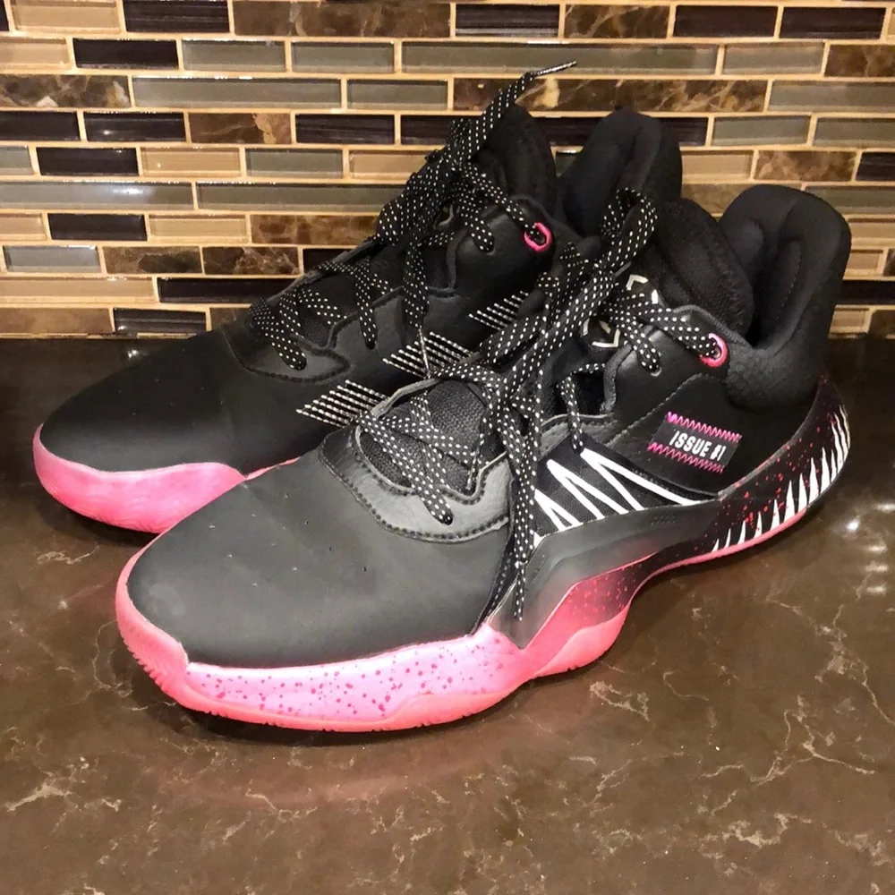 Adidas Donovan Mitchell DON Issue 1 Venom/ Symbiote Spider-Man Size 10 Cavaliers